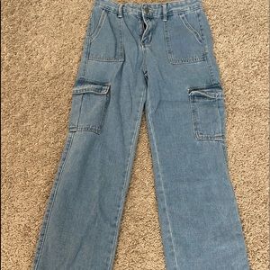 Shein cargo jeans size 11/12yrs blue